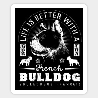 French Bulldog Vintage Frenchie Comic Magnet